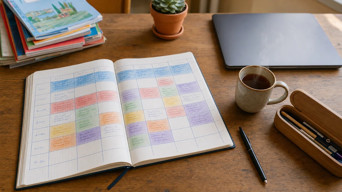 Cahier journal CM2 : structurer une semaine
