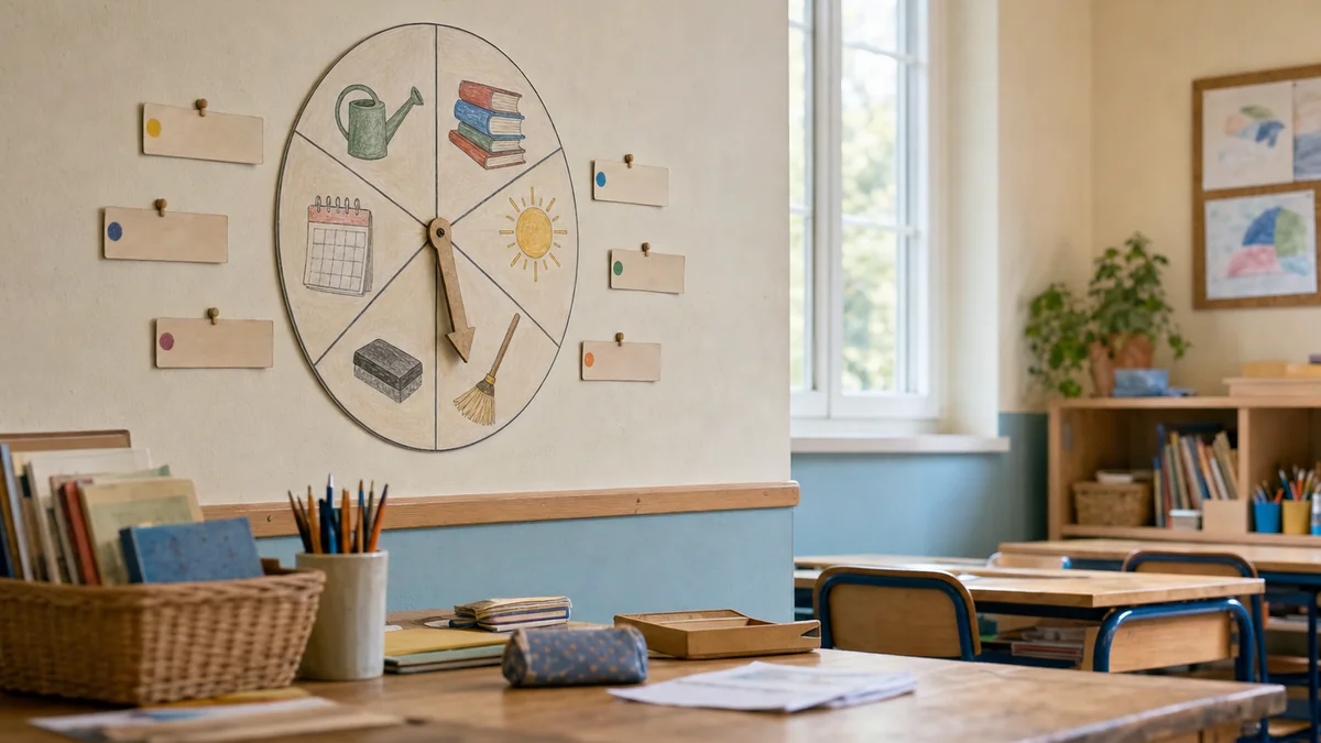 Métiers de la classe : le tableau qui tourne tout seul