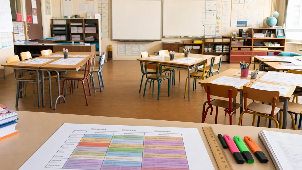 Triple niveau CE2 CM1 CM2 : la grille horaire qui tient