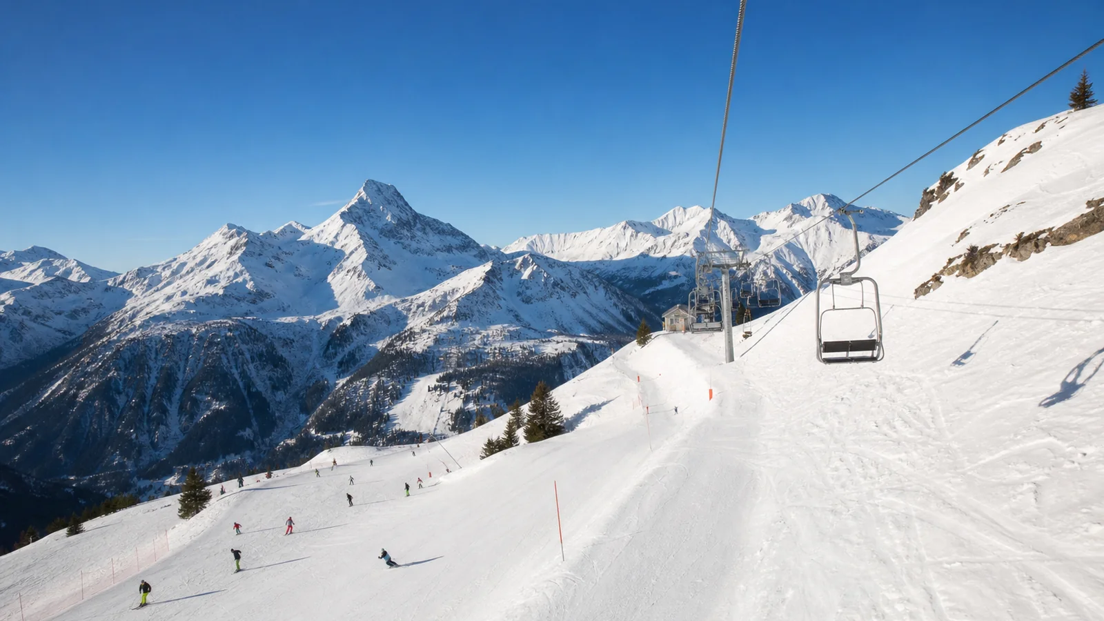 Illustration vacances d'hiver — vue d'ensemble