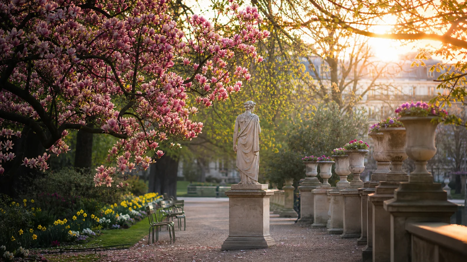 Illustration vacances de printemps — vue d'ensemble